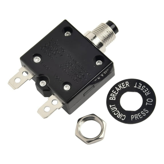 RANMEI 1Pc Mini Current Overload Protector Switch Circuit Breaker 5A 8A 10A 15A 18A 20A 25A 30A Power Supply Manual Reset Button