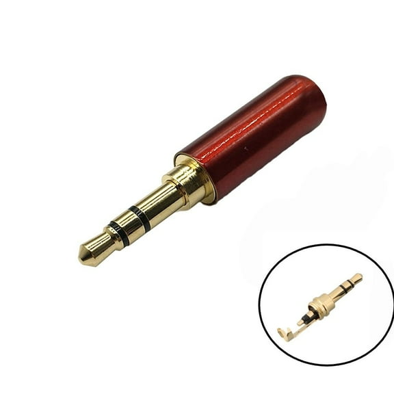RANMEI 1Pcs 3.5Mm Audio Connector 3 Poles Headphone J Ack Male Plug Repair Adapter Gold Plating Lectrical Musical Equipment Parts