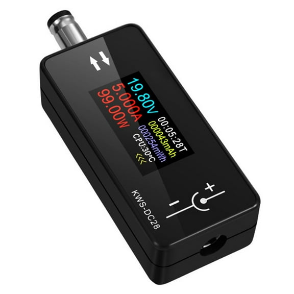 RANMEI 1Pcs Kws-Dc28 0.96 Inch Tft Hd Digital Display Voltage And Current Detection Bidirectional Current Detection Electrician Tool