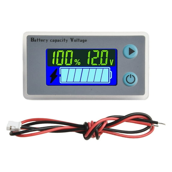 RANMEI 1Pcs Lithium Battery Tester Lcd Display Digital Voltmeter Tester Battery Monitor Battery Capacity Tester For E-Bikes Cars