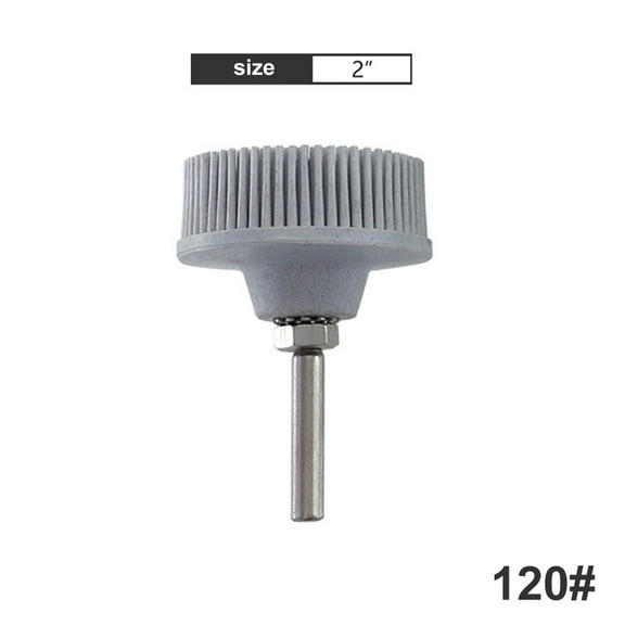 RANMEI 2\'\' Electric Drill Brush Diamond Abrasive Brush Metal Deburring And Polishing Grinding Brush Rubber Bristle Disc 50/ 80/120