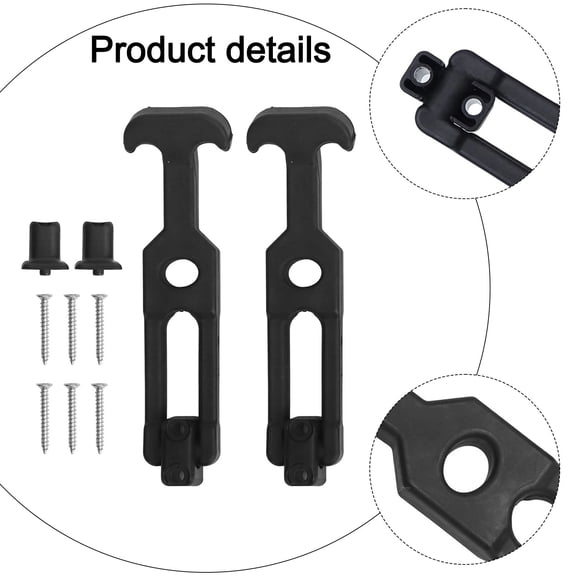 RANMEI 2-Pack T-Handle Rubber Flexible Draw Latches For Toolboxes/ Golf Carts/ Vehicle Engines/ Coolers Replacement Accessories