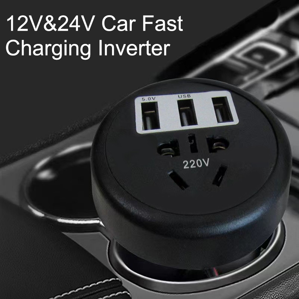RANMEI 200W Converter Power Inverter Dc 12V/24V To Dc 110V/220V Invertor Ports Adapter