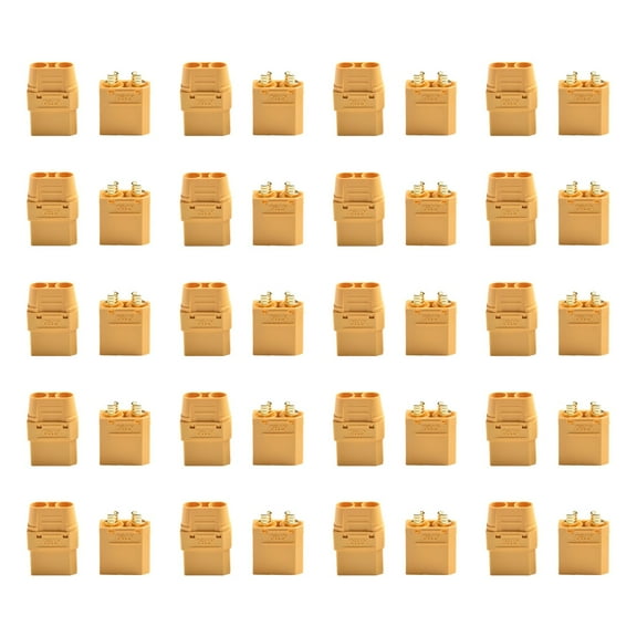 RANMEI 20Pcs For Xt90 Male Female Connectors For Rc Solid 90A Power Connection Battery Quadcopter Multicopter For Aircraft Accessories