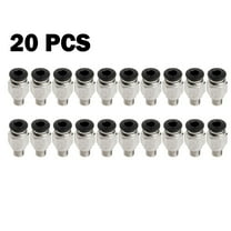 RANMEI 20Pcs Pneumatic Connector Pc4 M6 For Tight Connection Of For 4Mm Ptfe Tubing