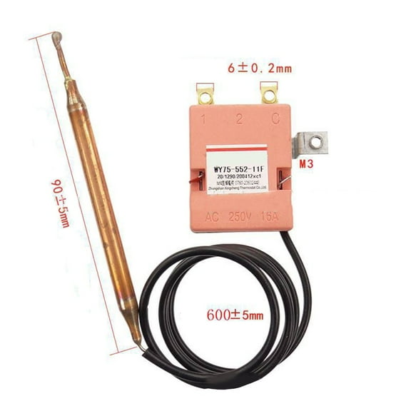 RANMEI 250V Temperature Controller Water Heater Furnace Control Switch Thermostat Knob 30-85 ° Heater Controller Switches Thermometers