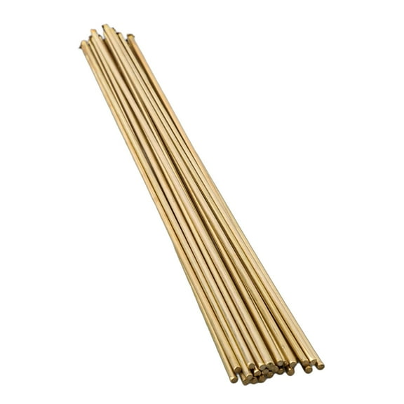 RANMEI 25Pcs 25Cm Brass Welding Rod 2.5Mm 3Mm Solder Brazing Rods For Oxyacetylene Gas Welding Copper Welding Wire