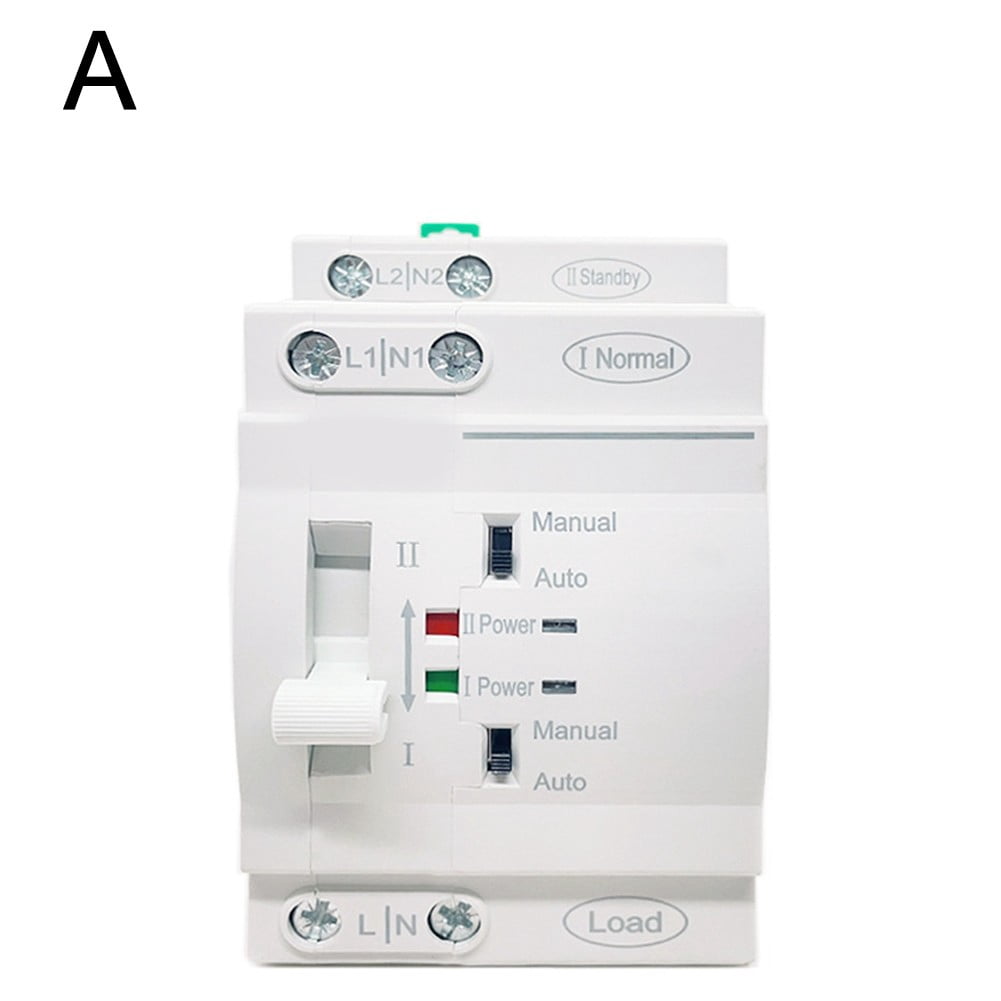 RANMEI 2P 220V Household Dual Power Automatic Transfer Switch Rail Installation