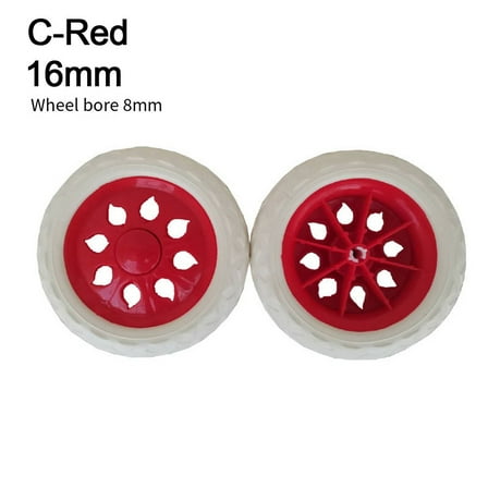 RANMEI 2Pcs Caster Wheels Rubber Replacement Wheels For Industrial Carts Lawn Tools Outdoor Equipment Wheelbarrow Wheel