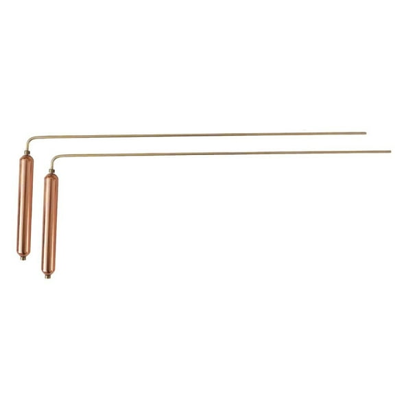 RANMEI 2Pcs Portable Copper Shanked Sounder Wand Divination Wand Professional Divining Rod Versatile Pendulum Use For Detect Gold