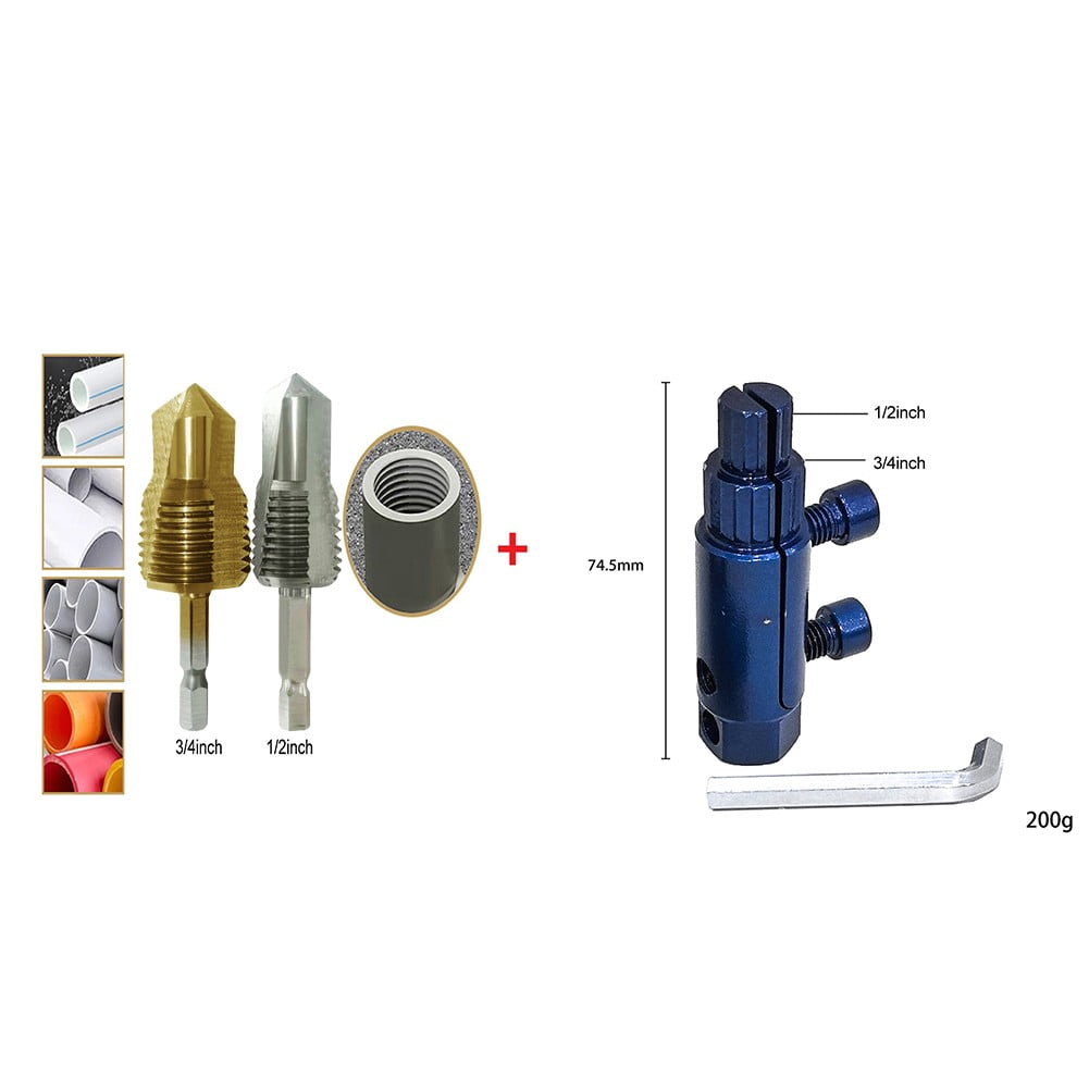 RANMEI 3-In-1 Thread Drill Bit &Broken Wire Extractor,Water Pipe Broken ...