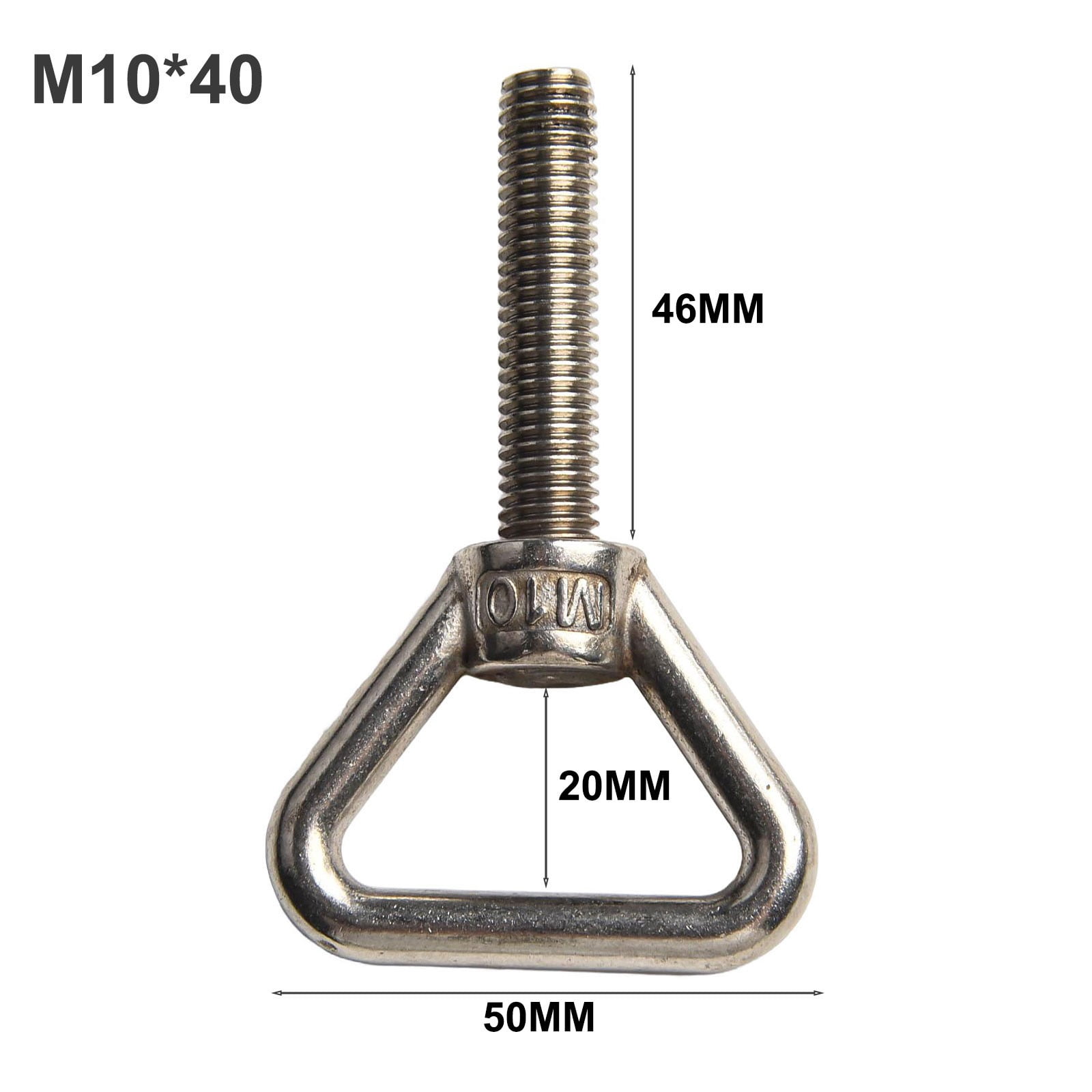 Triangular Bolt RANMEI 304 Stainless Steel Triangle Eye Bolt: Rust-Resistant M8/M10 ...