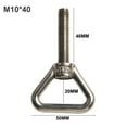 thumbnail image 1 of RANMEI 304 Stainless Steel Triangle Eye Bolt: Rust-Resistant M8/M10 Lifting Ring Screw For Heavy-Duty Hoisting Welded Load-Bearing Bolt, 1 of 9