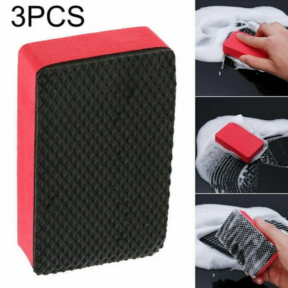 RANMEI 3Pcs Car Clay Wash Mud Bar Sponge Block Wash Cleaner Cleaning Eraser Wax Polish Pads High Quality Automotive Care