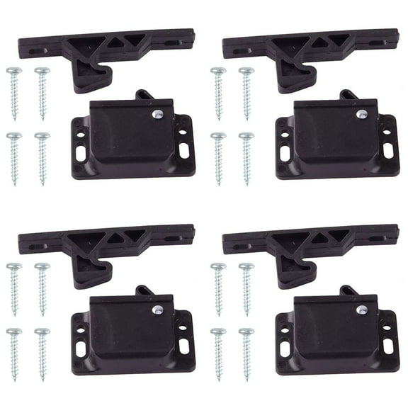 RANMEI 4 Sets Rv Cabinet Latch Drawer Grabber Catch Safety Proof Latch For Rv Side-Mounted Grab Latch Replacement Automobiles Parts