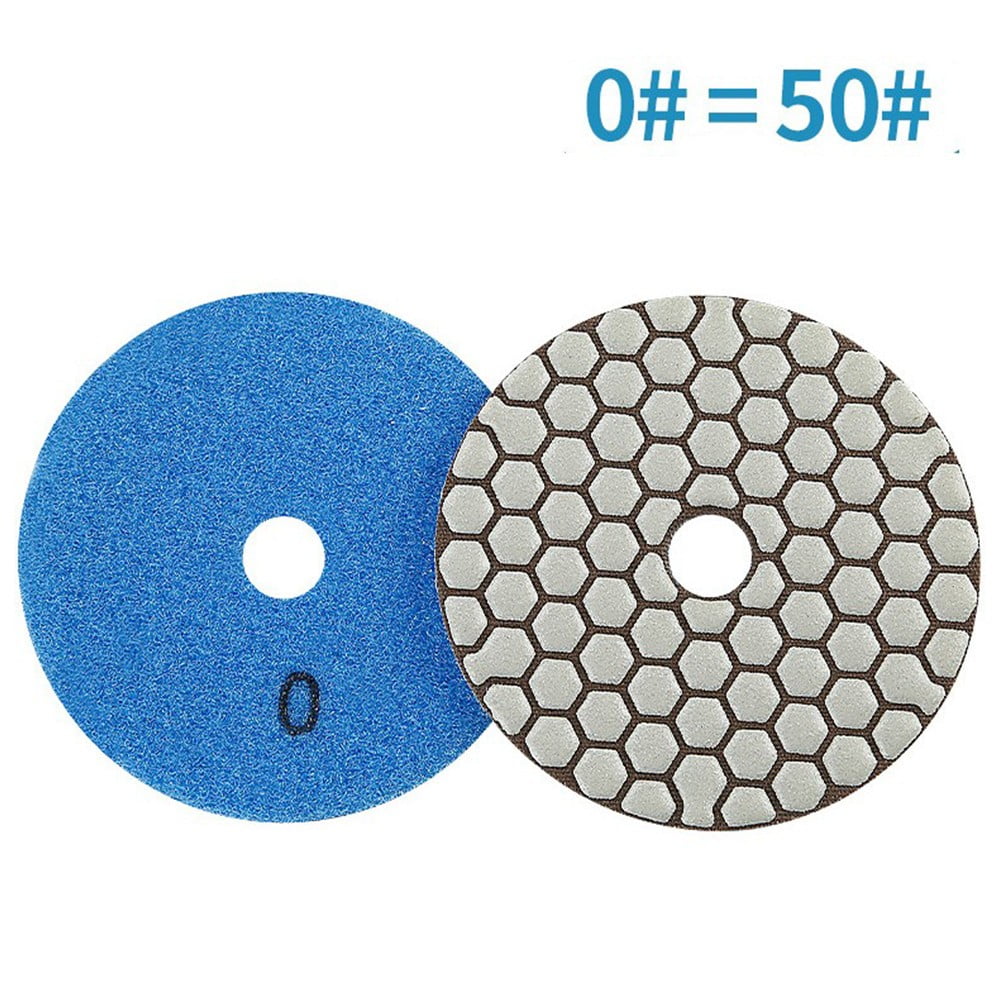 RANMEI 4 inch Diamond Dry Polishing Pad Sharp Flexible Sanding Disc For