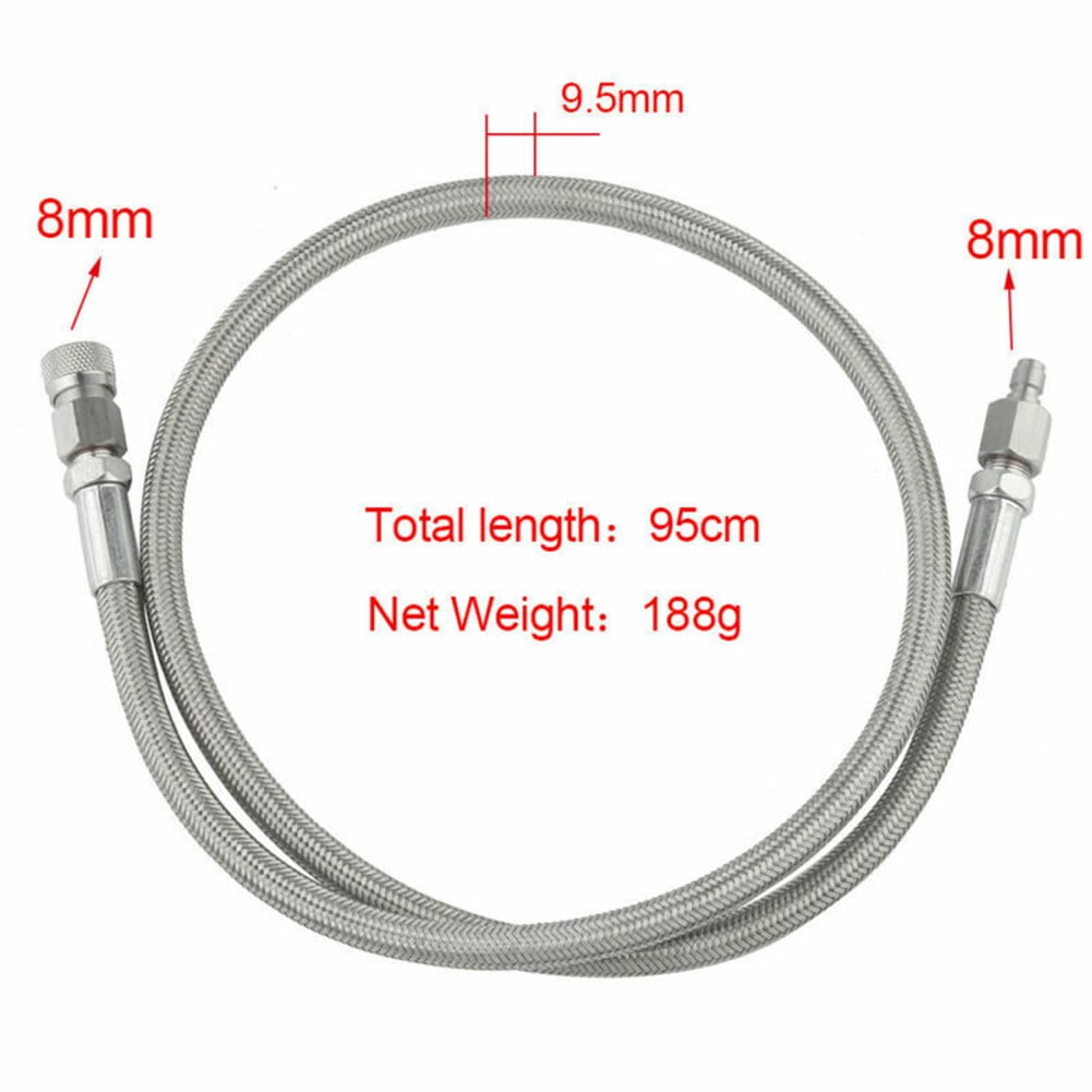 RANMEI 4500Psi Paintball Pcp-Hose For Hpa Air Fill Station Hose Stainless Steel 36 Inch