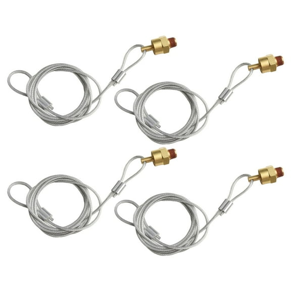 RANMEI 4Pcs 14 Inch Npt Brass Air Tank Drain Valve For Air Brake And Compressor