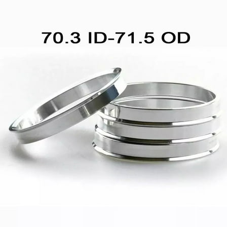 RANMEI 4Pcs Hub Centric Wheel Spacer Rings 70.3Mm Id To 71.5Mm Od For Smooth Ride