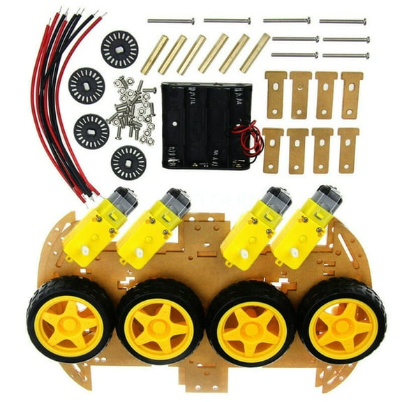 RANMEI 4Wd Robot Smart Car Chassis Kits Car With Speed Encoder For Arduino Stable