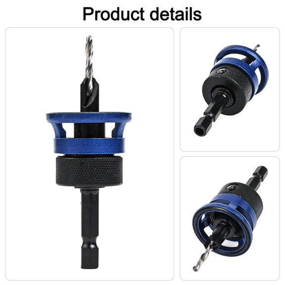 RANMEI 8Mm Shank Drill Bit Core Limiter Countersink Drills Router Bit Woodworking Tool
