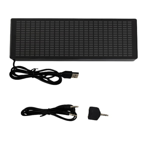RANMEI Abs Led Music Spectrum Music Spectrum Display Module For Car Audio Level Indicator Atmosphere Light Instrumentation 21.8*2.8*7.2