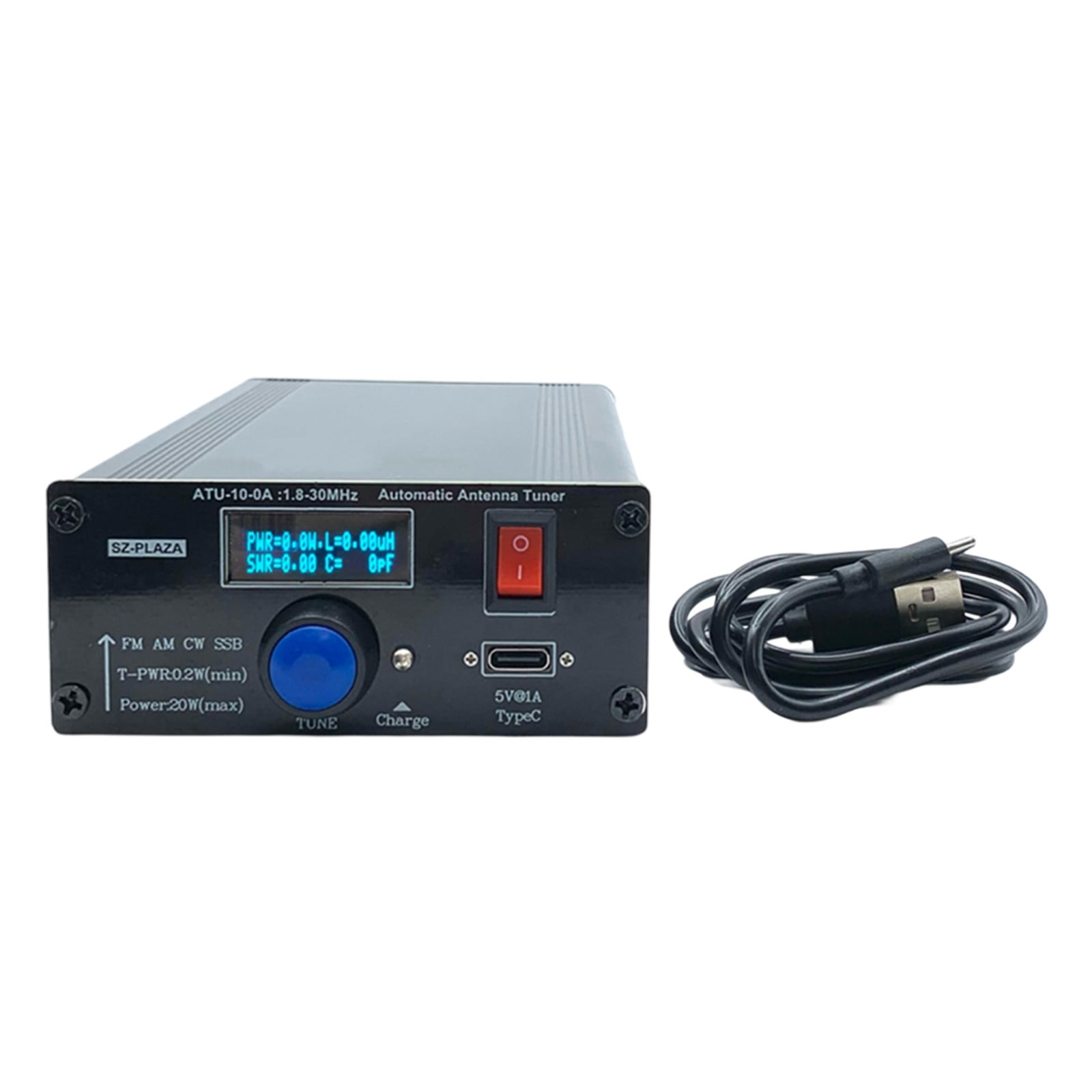 Compteur Puissance SWR Tuner Antenne Automatique ATU-10-0A - 1,8-30 MHz, 20W - Compteur SWR Et Puissance - Pour Radio Shortwave Compteur SWR Radio Compteur Puissance SWR Tuner Antenne Automatique ATU-10-0A - 1,8-30 MHz, 20W - Compteur SWR Et Puissance - Pour Radio Shortwave Compteur SWR Radio