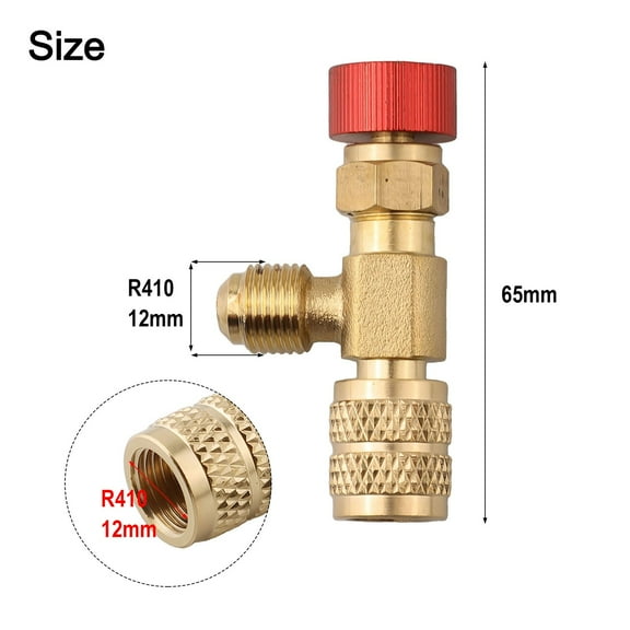 RANMEI Available With R410 Safety Valve Safety Valve For Air Conditioning Fluoride Handle Aluminum High-Quality Brass Material