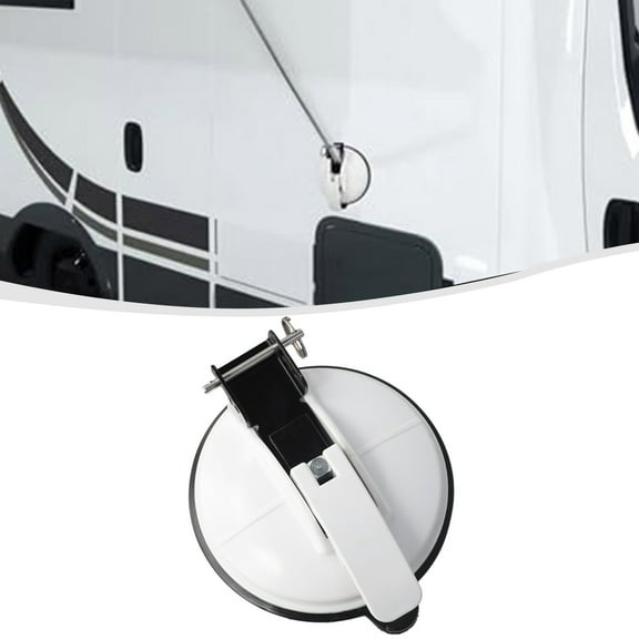 RANMEI Awning Holders Motorhome For Strong Suction Cup Awning Base White Suitable For Various Rvs Abs+Metal Rv Awning Bracket