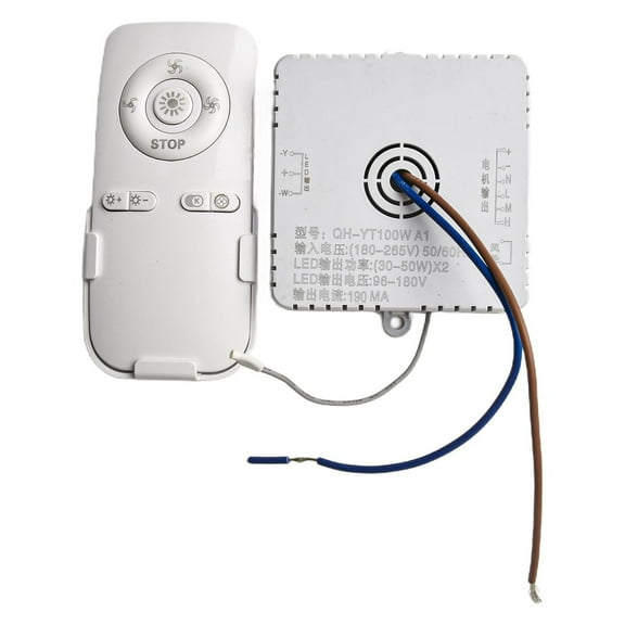 RANMEI Bedroom Remote Control Fan Light Fan Light Remote Control 180-265V Ac 50 60 Hz Precise Control Adjustable Brightness