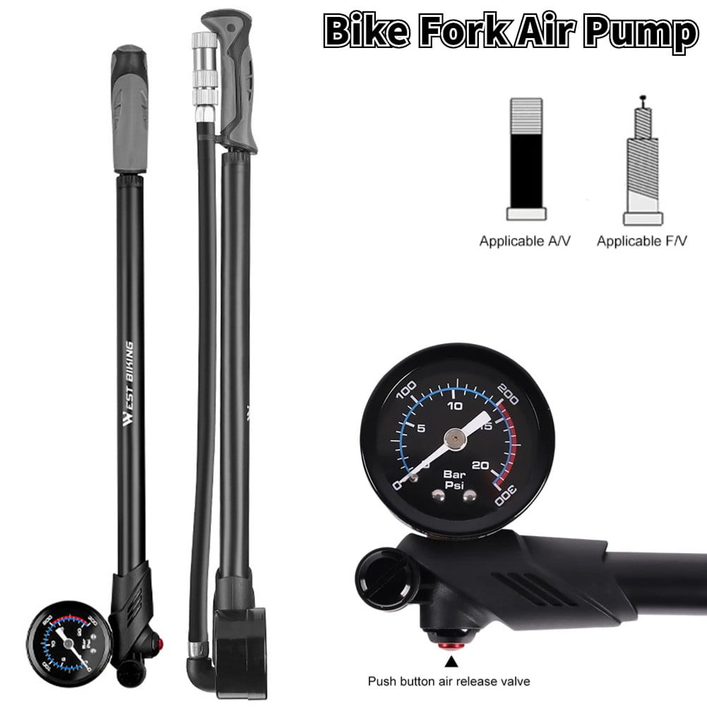 RANMEI Bike Fork Air Pump 300PSI High pressure Bike Inflator