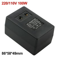 RANMEI Black Ac 220V To 110V Transformer Step-Down Converter Stable Output Voltage Wide Compatibility Compact And Portable Easy To Use