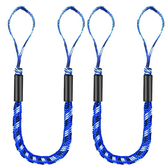 RANMEI Brand New Bungee Dock Line Mooring Rope Boat Dock Rope Anchor Buddy Boat Accessories For Kayak Jet Ski Pontoon Stretch 4'-5.5'