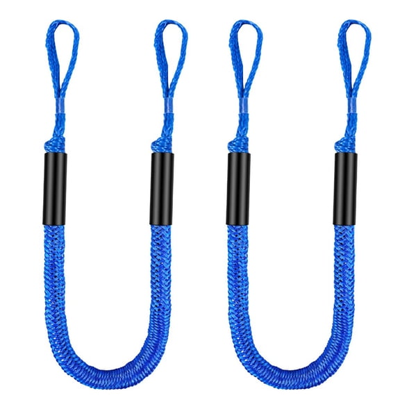 RANMEI Brand New Bungee Dock Line Mooring Rope Boat Dock Rope Anchor Buddy Boat Accessories For Kayak Jet Ski Pontoon Stretch 4'-5.5'