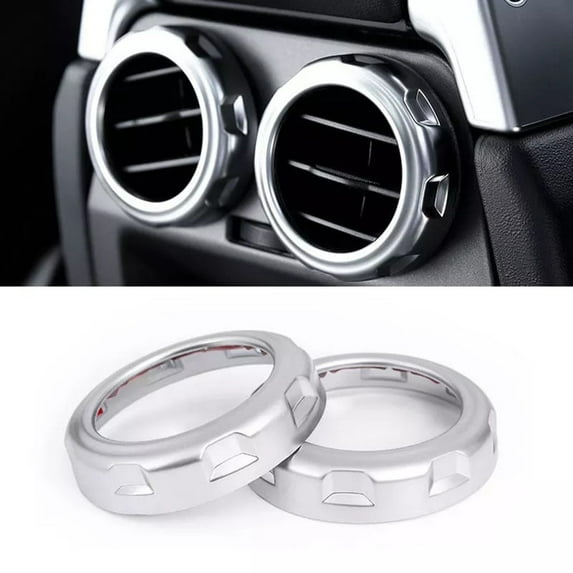 RANMEI Car Rear Ac Outlet Vent Ring Trim For Land Rover For Discovery 4 For Lr3 2009-2016 Ac Panel Outlet Decoration Cover Sticker