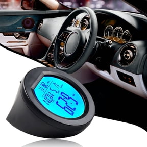 RANMEI Car Thermometer Interior Digital Clock Auto Vehicles Temperature Gauge Car Electronics Car Mini Clock Dashboard