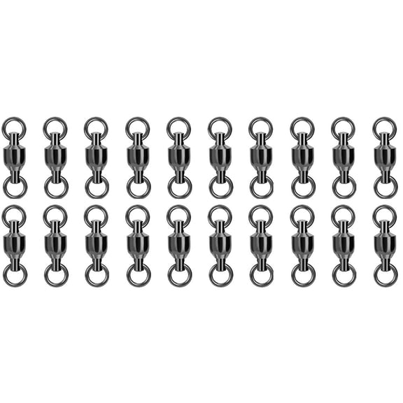 RANMEI Fising Bearing Swivels Split Rings 20X Ball Bearing Fishing Fising For Sea Rings Split Swivels Tackle Fishing Sporting Goods