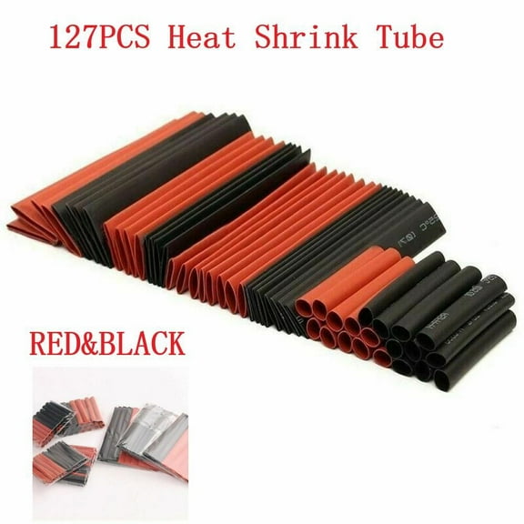RANMEI Flexible Pe Heat Shrink Tube Tubing Wrap Sleeve Assortment 127 Pcs 7 Sizes