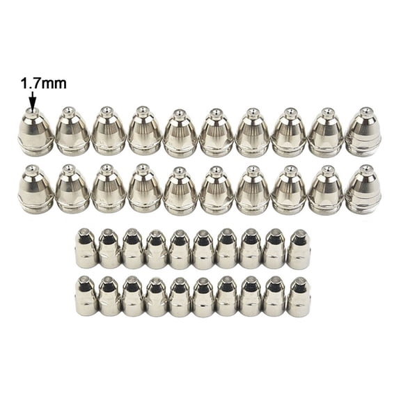 RANMEI For P80 Plasma Torch Consumables 40Pcs Electrode Tip Nozzles For Enhanced Cutting Efficiency In Various Applications