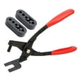 thumbnail image 1 of RANMEI Hanger Removal Plier With 2 Pcs 4 Hole Hanger Rubber Kit For All Car Pipe Hanger, 1 of 8