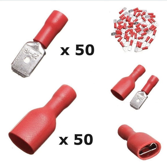 RANMEI Insulated Terminals Auto Wire Electrical Crimp Connector Spade Splice Terminals