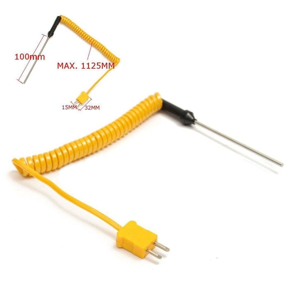 RANMEI K Type High Sensitivity Temperature Probe Suitable For A Wide Range Of Measurements Up To 1200 Degrees Celsius