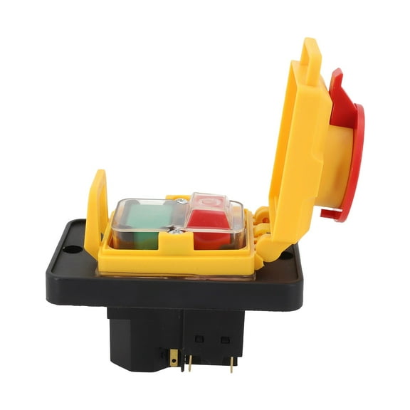 RANMEI Kjd18 7Pins 15A 400V Waterproof Electromagnetic Push Button Switch For Garden Machine Tools Electrical Tool Accessories