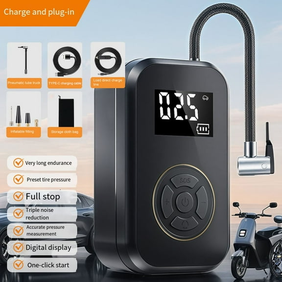 RANMEI Portable Tire Inflator Rechargeable Electric Inflator For Car Bike Ball Pump