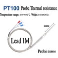 thumbnail image 1 of RANMEI Reliable Pt100 Rtd Probe Thermocouple Sensitive Reaction 50Mm Length 5M Cable Suitable For Chemical And Textile Industries, 1 of 6