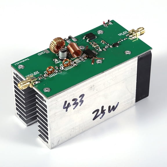RANMEI Rf Power 433Mhz 25W Power Amp+Intelligent Temperature-Control Fan Ic