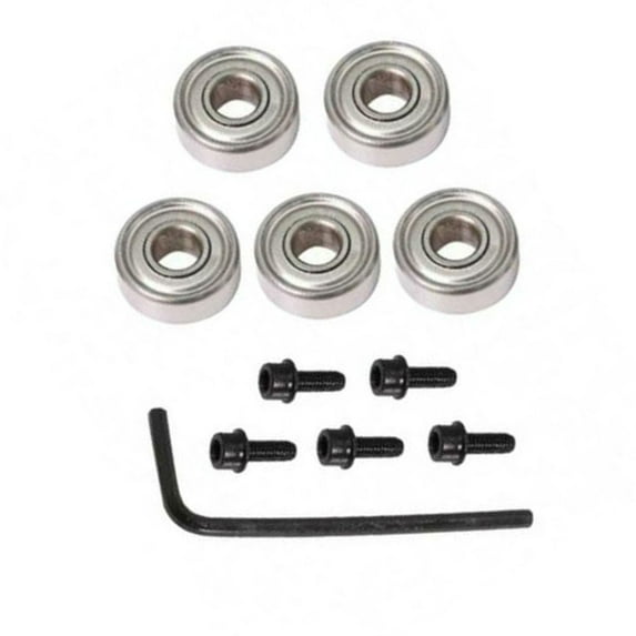 RANMEI Router Bit Bearing Kit Outer 9.52/12.7Mm Inner 4.76Mm Cutter Head Bearing For Milling Head Holder Repair Drill Tool Accessory