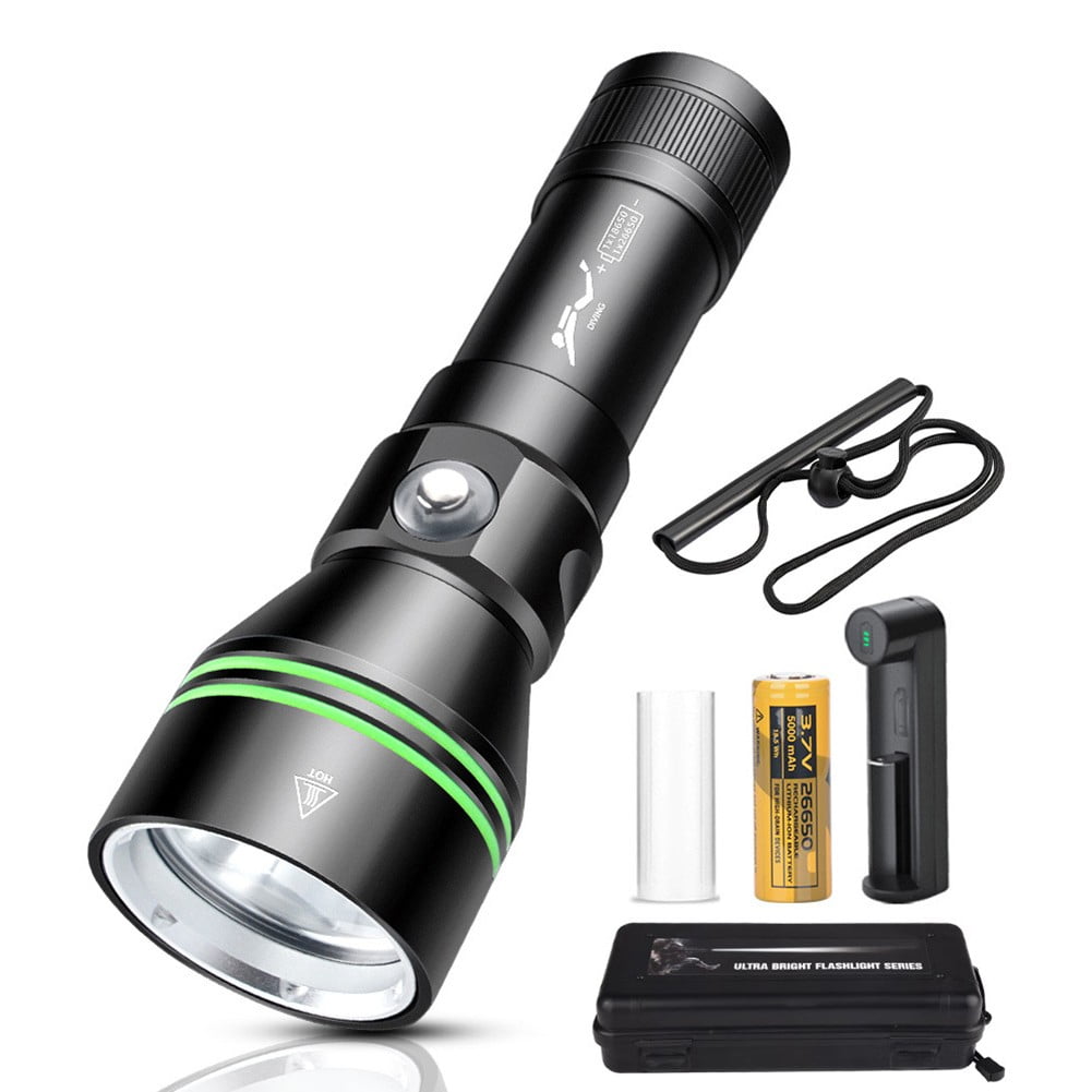 RANMEI Scube Diving Flashlight P70 Led Light Waterproof Underwater ...