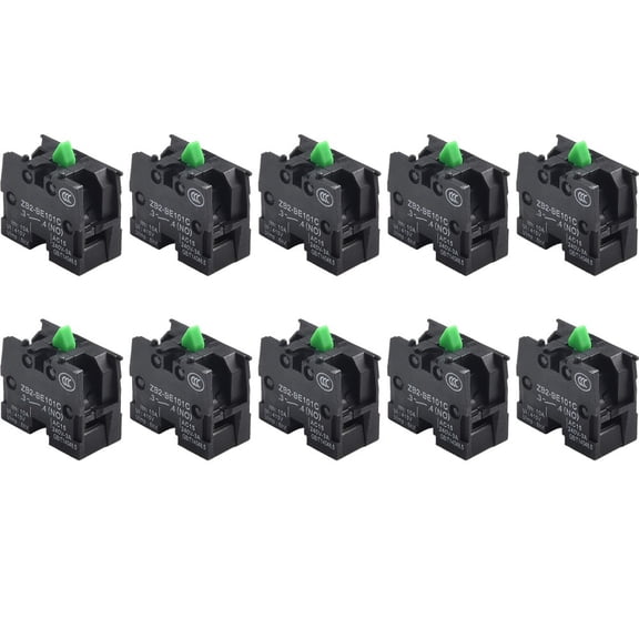 RANMEI Set Of 10 Pushbutton Switch Contacts Xb2 Be101C And Nozb2Be102C High Endurance Under Load For Long Lasting Use