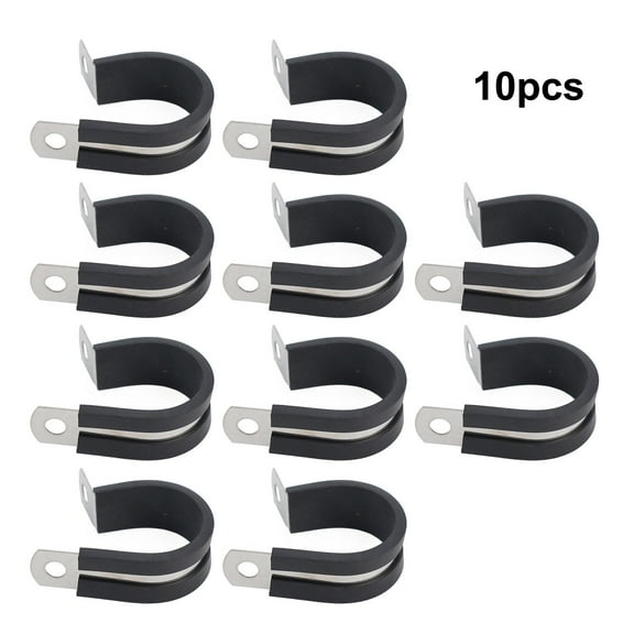 RANMEI Stainless Steel Pipe Mounting Clips 10Pcs Set For Industrial Applications